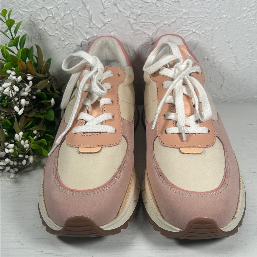 Madewell NWOT Kickoff Pink Cream Trainer Sneaker Madewell Athletic Shoe Size 7 - Picture 12 of 14